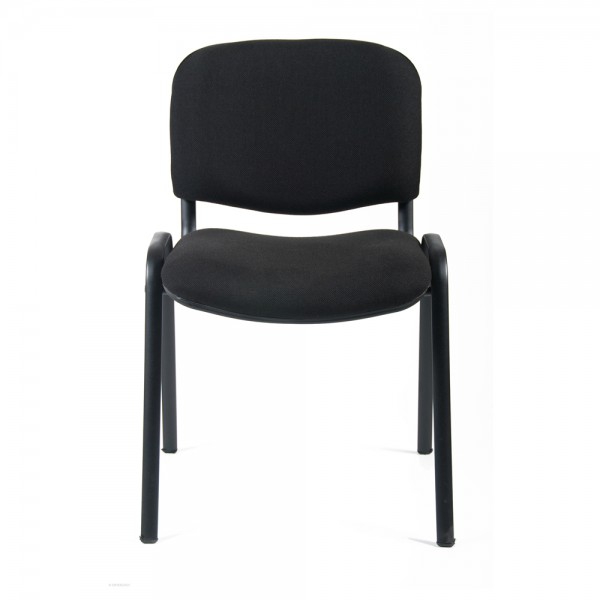 Selbstbewusster Stuhl aus schwarzem Stoff. (LETZTE EINHEIT)